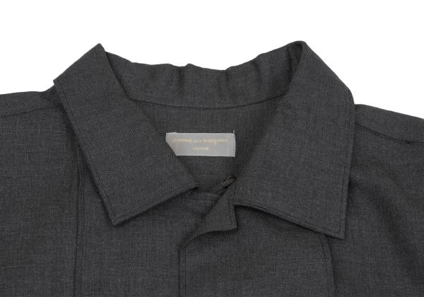 COMME des GARCONS HOMME Wool Mixed Shirt Charcoal Size S