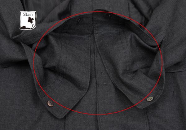 COMME des GARCONS HOMME Wool Mixed Shirt Charcoal Size S