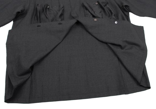 COMME des GARCONS HOMME Wool Mixed Shirt Charcoal Size S