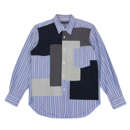 COMME des GARCONS HOMME Shirt Blue/Navy/Charcoal Size XS
