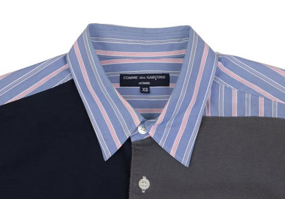 COMME des GARCONS HOMME Shirt Blue/Navy/Charcoal Size XS
