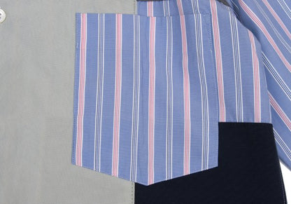 COMME des GARCONS HOMME Shirt Blue/Navy/Charcoal Size XS