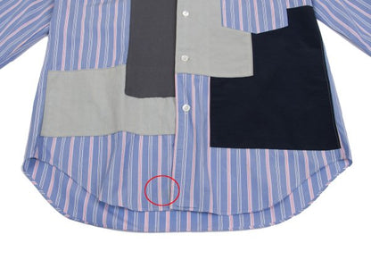 COMME des GARCONS HOMME Shirt Blue/Navy/Charcoal Size XS