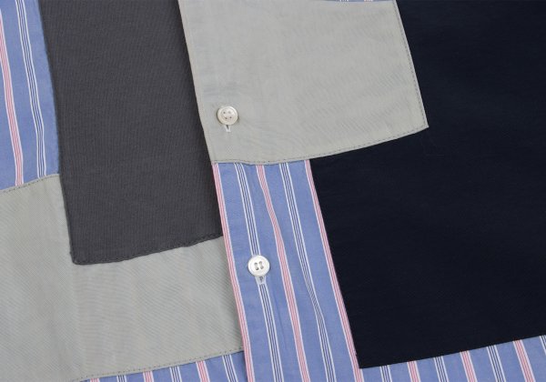 COMME des GARCONS HOMME Shirt Blue/Navy/Charcoal Size XS