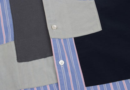 COMME des GARCONS HOMME Shirt Blue/Navy/Charcoal Size XS