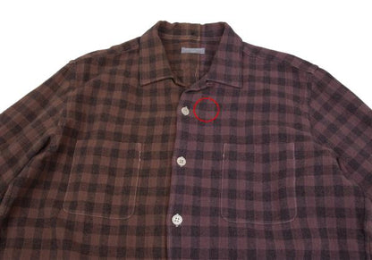 COMME des GARCONS HOMME Product Dyed Wool Shirt Brown Size S