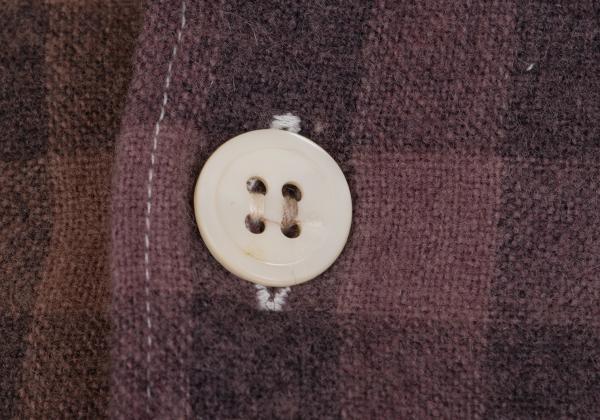 COMME des GARCONS HOMME Product Dyed Wool Shirt Brown Size S