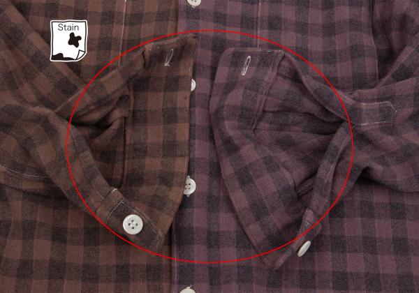 COMME des GARCONS HOMME Product Dyed Wool Shirt Brown Size S