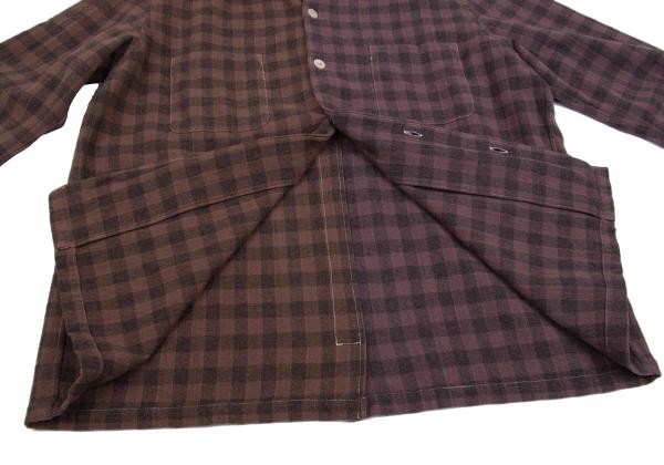 COMME des GARCONS HOMME Product Dyed Wool Shirt Brown Size S