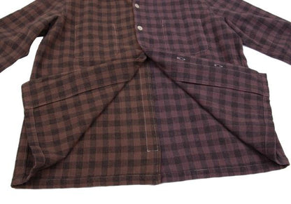 COMME des GARCONS HOMME Product Dyed Wool Shirt Brown Size S