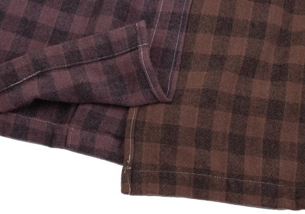 COMME des GARCONS HOMME Product Dyed Wool Shirt Brown Size S