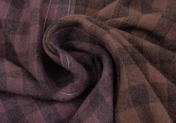 COMME des GARCONS HOMME Product Dyed Wool Shirt Brown Size S