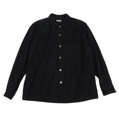 COMME des GARCONS HOMME Wool Bias Outseam Shirt Black Size S