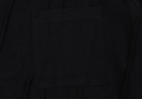 COMME des GARCONS HOMME Wool Bias Outseam Shirt Black Size S