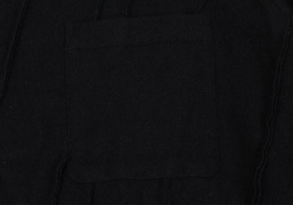 COMME des GARCONS HOMME Wool Bias Outseam Shirt Black Size S