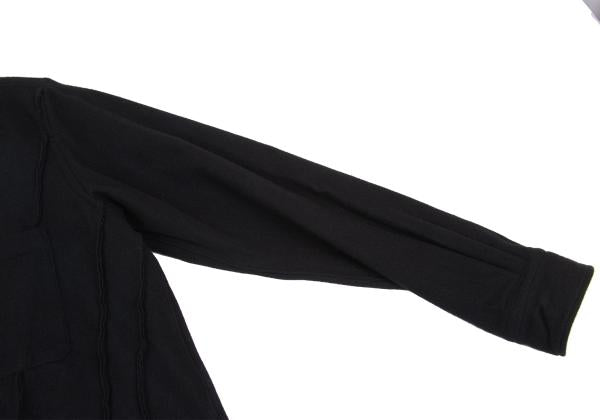 COMME des GARCONS HOMME Wool Bias Outseam Shirt Black Size S