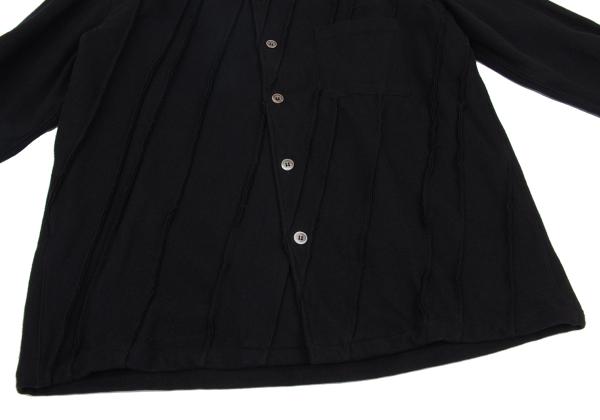 COMME des GARCONS HOMME Wool Bias Outseam Shirt Black Size S