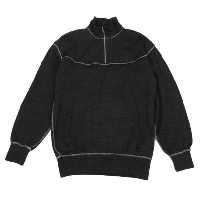 COMME des GARCONS HOMME Wool Outseam Sweater Charcoal Size S