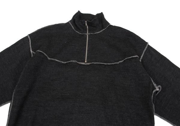 COMME des GARCONS HOMME Wool Outseam Sweater Charcoal Size S