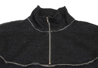 COMME des GARCONS HOMME Wool Outseam Sweater Charcoal Size S
