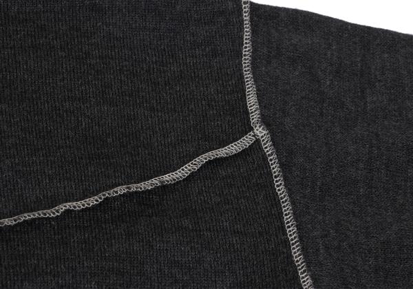 COMME des GARCONS HOMME Wool Outseam Sweater Charcoal Size S