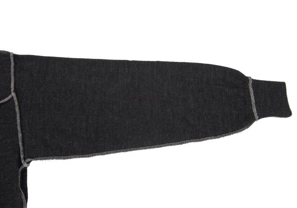 COMME des GARCONS HOMME Wool Outseam Sweater Charcoal Size S