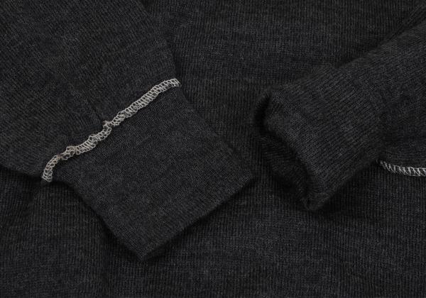 COMME des GARCONS HOMME Wool Outseam Sweater Charcoal Size S