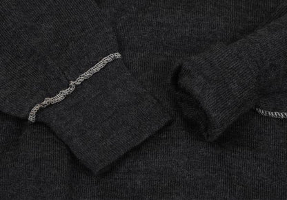 COMME des GARCONS HOMME Wool Outseam Sweater Charcoal Size S