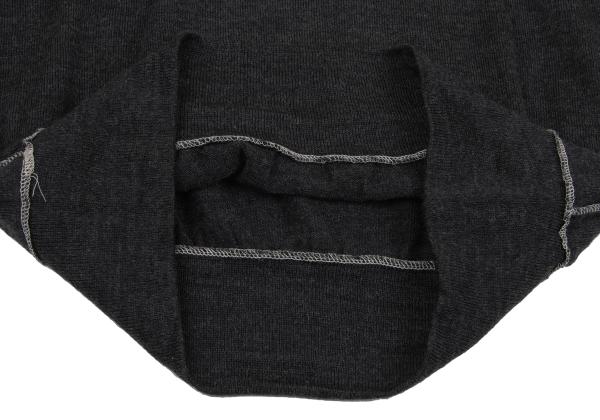 COMME des GARCONS HOMME Wool Outseam Sweater Charcoal Size S