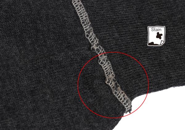 COMME des GARCONS HOMME Wool Outseam Sweater Charcoal Size S