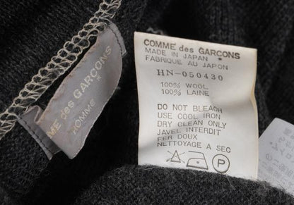 COMME des GARCONS HOMME Wool Outseam Sweater Charcoal Size S