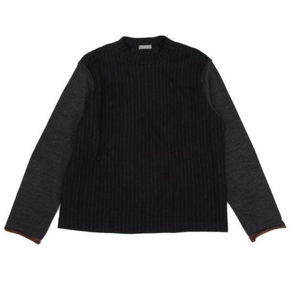 COMME des GARCONS HOMME Chalk Stripe Black Charcoal Knit Size S