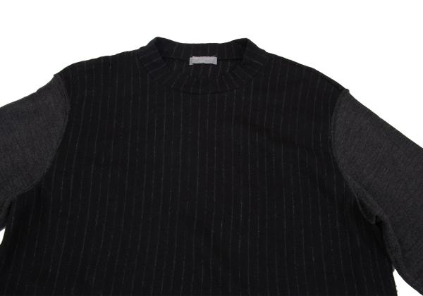 COMME des GARCONS HOMME Chalk Stripe Black Charcoal Knit Size S