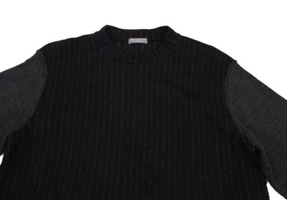 COMME des GARCONS HOMME Chalk Stripe Black Charcoal Knit Size S