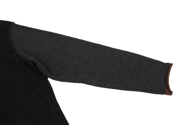 COMME des GARCONS HOMME Chalk Stripe Black Charcoal Knit Size S