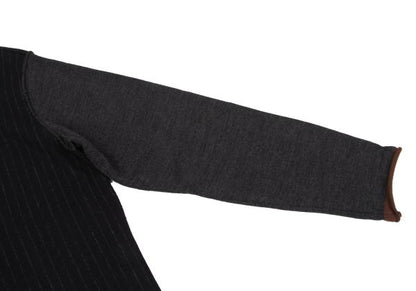COMME des GARCONS HOMME Chalk Stripe Black Charcoal Knit Size S