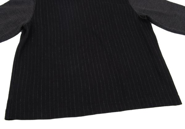 COMME des GARCONS HOMME Chalk Stripe Black Charcoal Knit Size S
