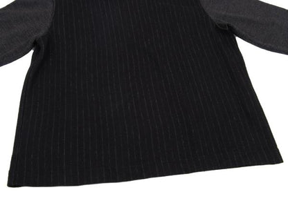 COMME des GARCONS HOMME Chalk Stripe Black Charcoal Knit Size S