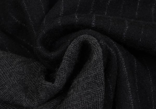 COMME des GARCONS HOMME Chalk Stripe Black Charcoal Knit Size S