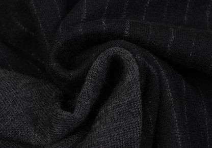 COMME des GARCONS HOMME Chalk Stripe Black Charcoal Knit Size S