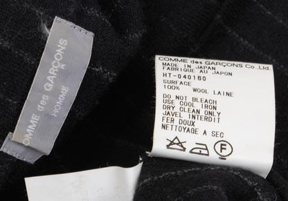 COMME des GARCONS HOMME Chalk Stripe Black Charcoal Knit Size S