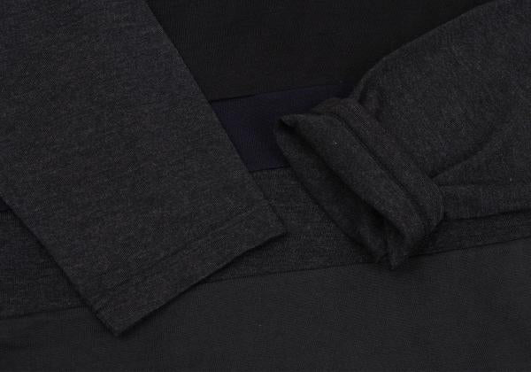 COMME des GARCONS HOMME Wool Bias Color Charcoal Navy Knit Size S