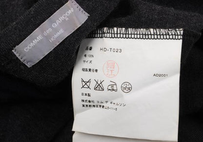 COMME des GARCONS HOMME Wool Bias Color Charcoal Navy Knit Size S