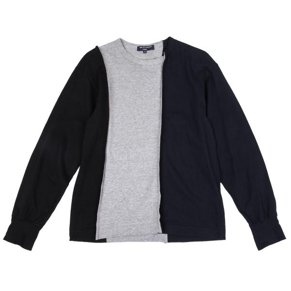 COMME des GARCONS HOMME Colorblock T-Shirt Black Size S