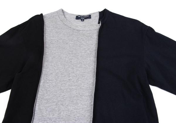 COMME des GARCONS HOMME Colorblock T-Shirt Black Size S