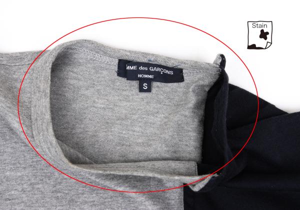 COMME des GARCONS HOMME Colorblock T-Shirt Black Size S