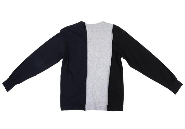 COMME des GARCONS HOMME Colorblock T-Shirt Black Size S