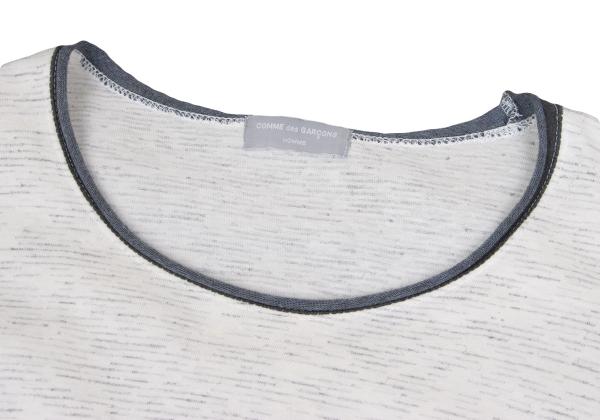 COMME des GARCONS HOMME Mottled Weave T-Shirt White Size S