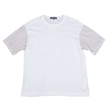 COMME des GARCONS HOMME Stripe Panel T-Shirt White Size S