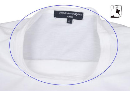 COMME des GARCONS HOMME Stripe Panel T-Shirt White Size S